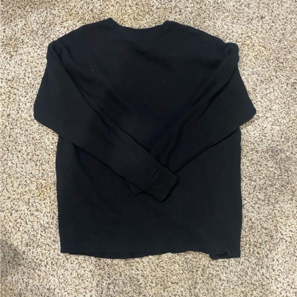 Womens Black long sleeve winter shirt